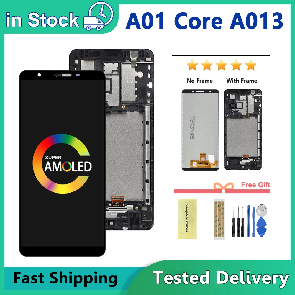 

For Samsung A01 core LCD SM-A013G A013F A013G A013M/DS LCD Display Touch Screen Digitizer Replace Assembly