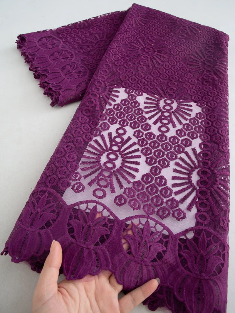 

2025 High Quality French Mesh Lace Fabric African Milk Silk Lace Embroidered Fabrics For Sew Party Wedding Dresses, 5yards 4559