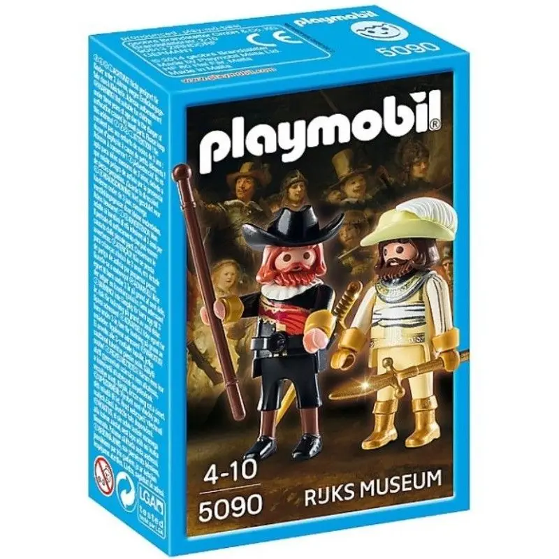 REMBRANDT PLAYMOBIL THE NIGHT WATCH, 5090 reference, original, toys, boys, girls, gifts, collector, figures, dolls, shop, with box, new, male, female, official license, clicks