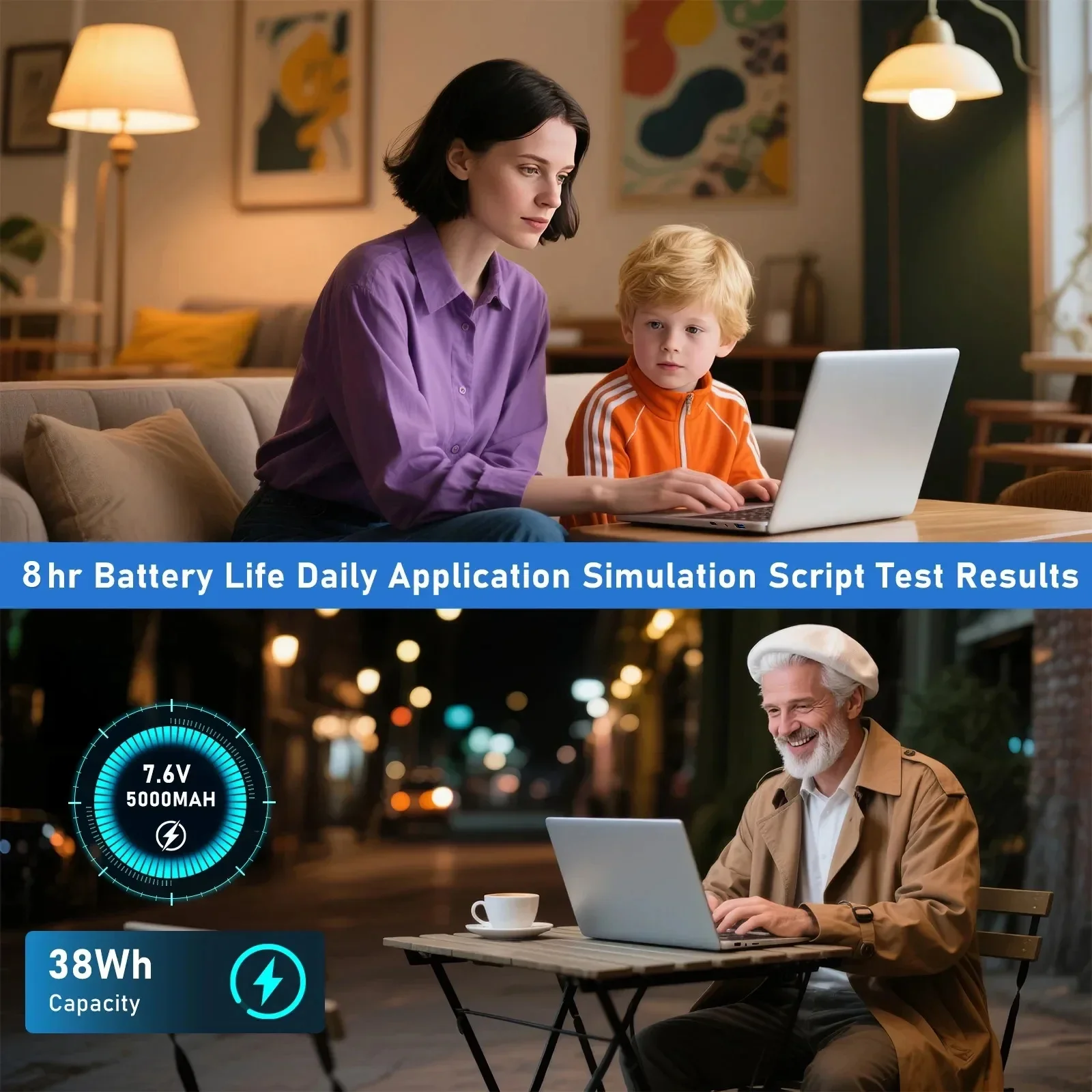 Xiaman 2026 NEW Intel 17.3" Laptop Computer intel Pentium 6500Y Notebook Computer 16GB RAM 1TB 2TB SSD 1920*1080P Windows 11 Fingerprint Office Laptops Notebook Computer PC