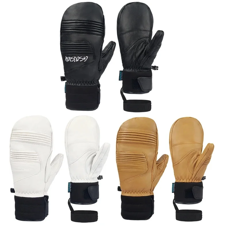 AliExpress dollplus Winter 2025 Adult Skiing Gloves Waterproof Windproof Snow Mittens with Cotton Woman Cycling Warm Glove Man Sport Protective Gear