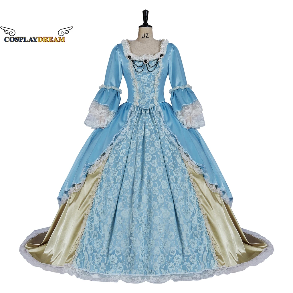 Renaissance 18thCentury Baroque Rococo Marie Antoinette Dress Women Victorian Masquerade Palace Gown Historical Theater Clothing