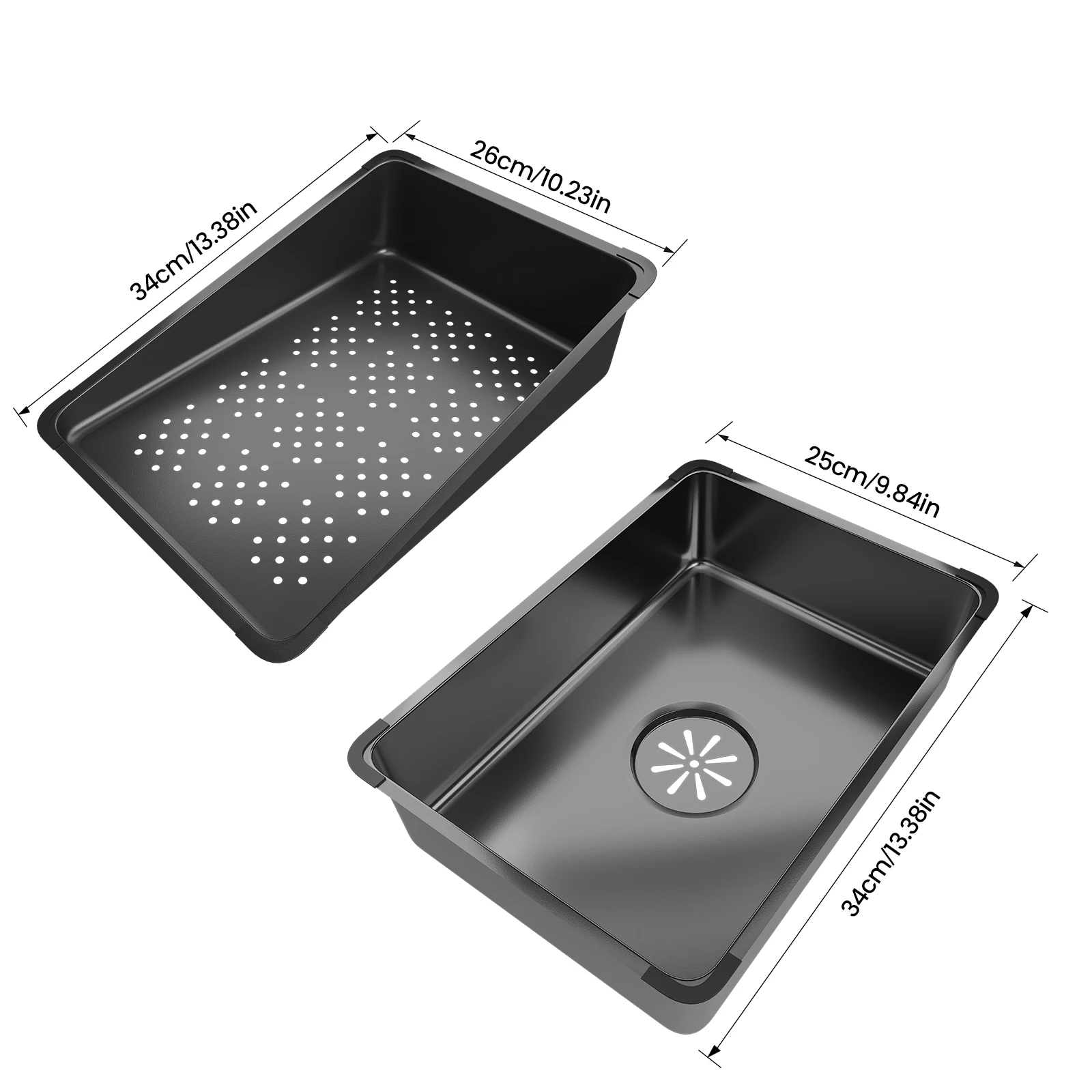 Integrierte große Einzel-Spülbecken-Küchenspüle aus Edelstahl mit Wasserfallarmatur, digitaler Temperaturanzeige, komplettem Set mit Seifenspender und Zubehör für Zuhause, Restaurant und Hotel – Detail 7
