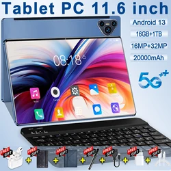 5G 2024 Brand New 11.6 cal Tablet Android 13.0 20000mAh 16GB RAM 1TB ROM Wifi 14 Core tablety PC 4G/5G sieć globalna