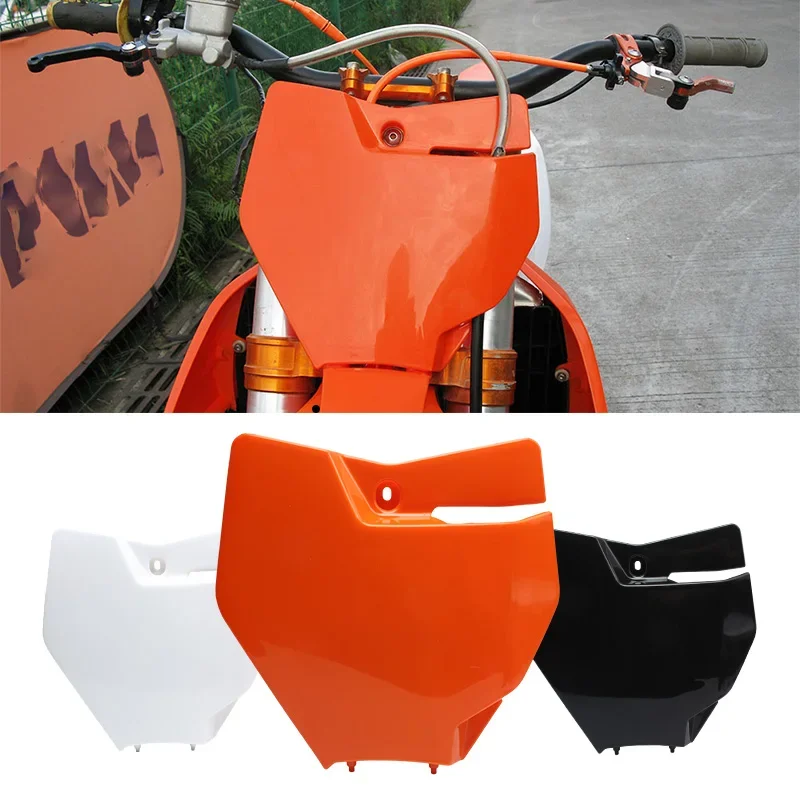 Couvercle en plastique de plaque d'immatriculation avant de moto pour KTM SX SX-F XC XC-F 125-450 2016-2017 Motocross Endflats D343 Pit Bike Accessoires