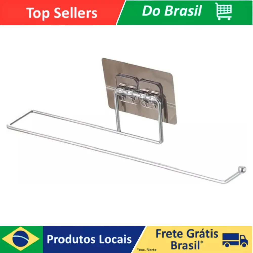 Suporte de Parede Multiuso – Gancho Adesivo Sem Furos