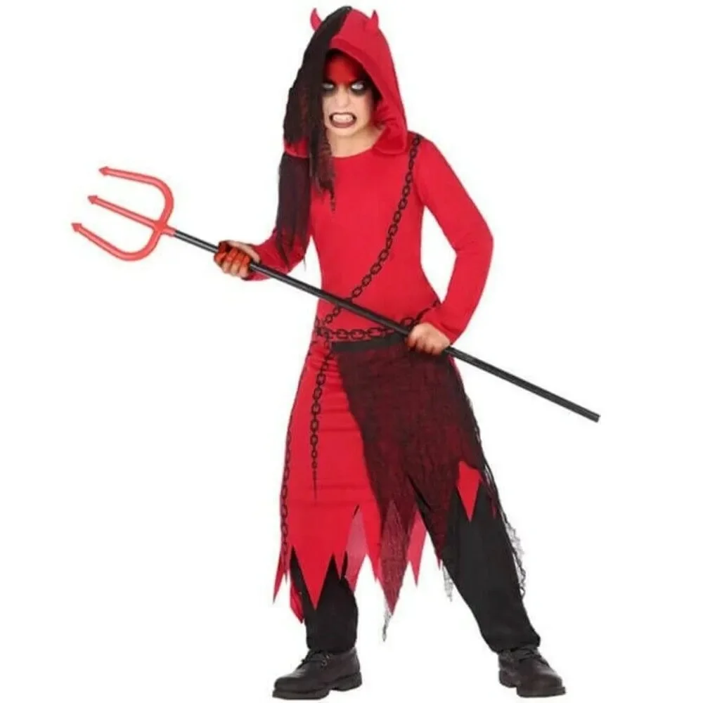 Halloween Cosplay Costume para crianças, poliéster, festa, carnaval, teatro