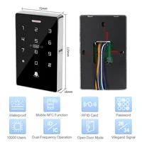 Outdoor Access Control System Kit Set Waterproof RFID Keypad 125KHz 13.56MHz NFC + 180KG Electric Magnetic Lock Strike Locks 4