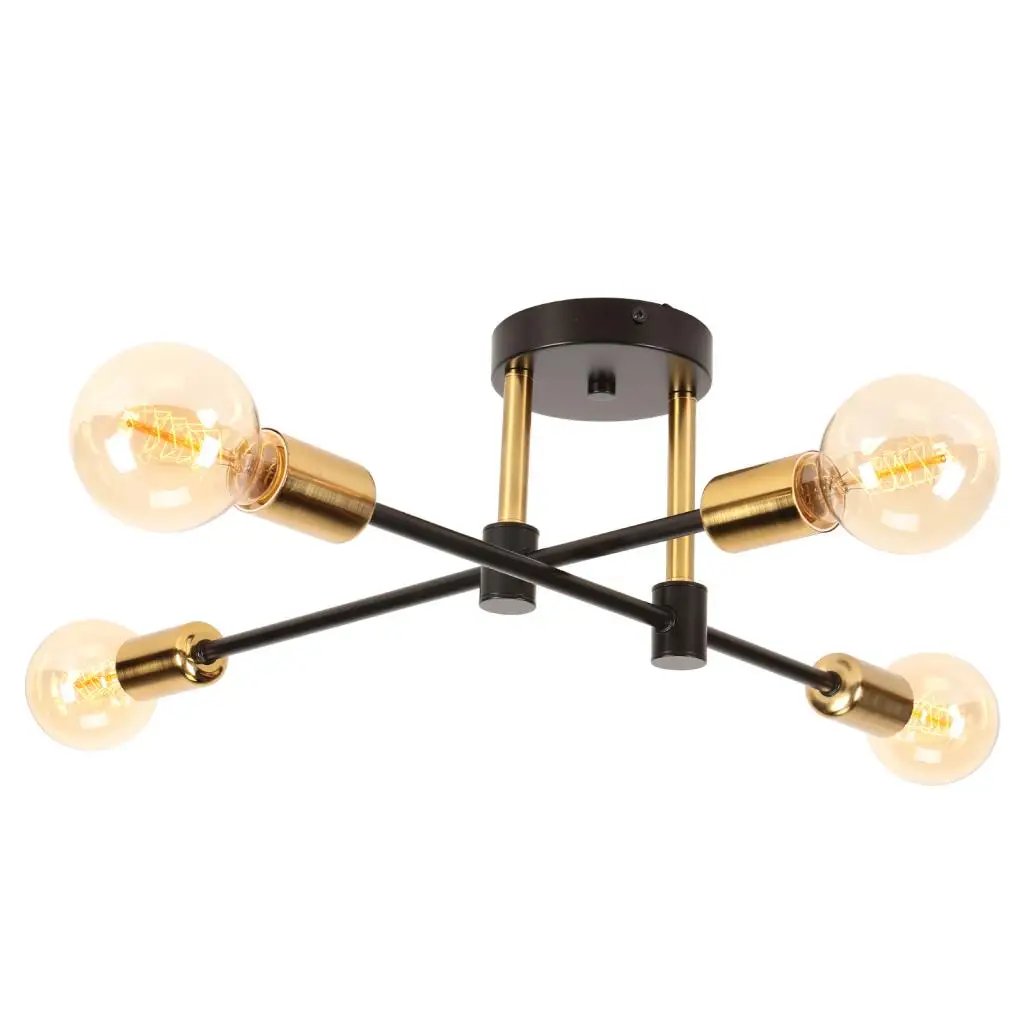 

Industrial Sputnik Chandelier Vintage Ceiling Light Modern Ceiling Lamp Retro Loft plafonnier for Living Room Kitchen Home Decor
