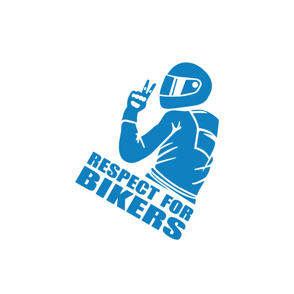 Various Sizes Respect For Bikers Car Sticker Waterproof  Sticker Decal Funny Vinyl Bike Motorcycle Auto Car Styling Decoration