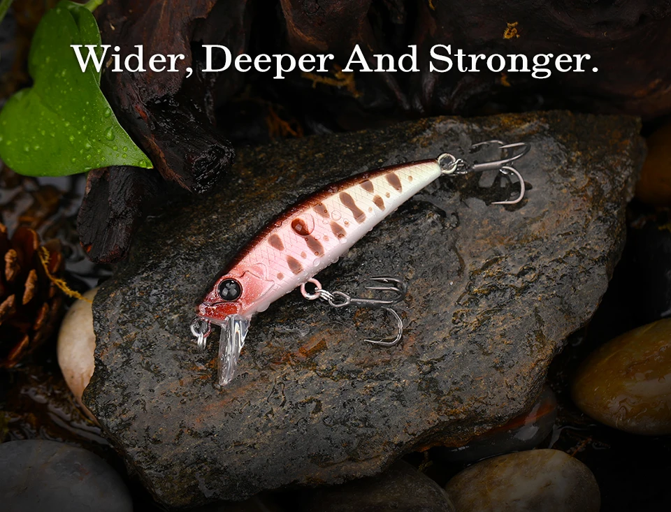 TSURINOYA Intruder 51S Sinking Minnow Stream Fishing Lure 51mm 5,8g Künstlicher Hartköder für Forellen, Ajing, Jerkbait, Flussköder – Detail 21