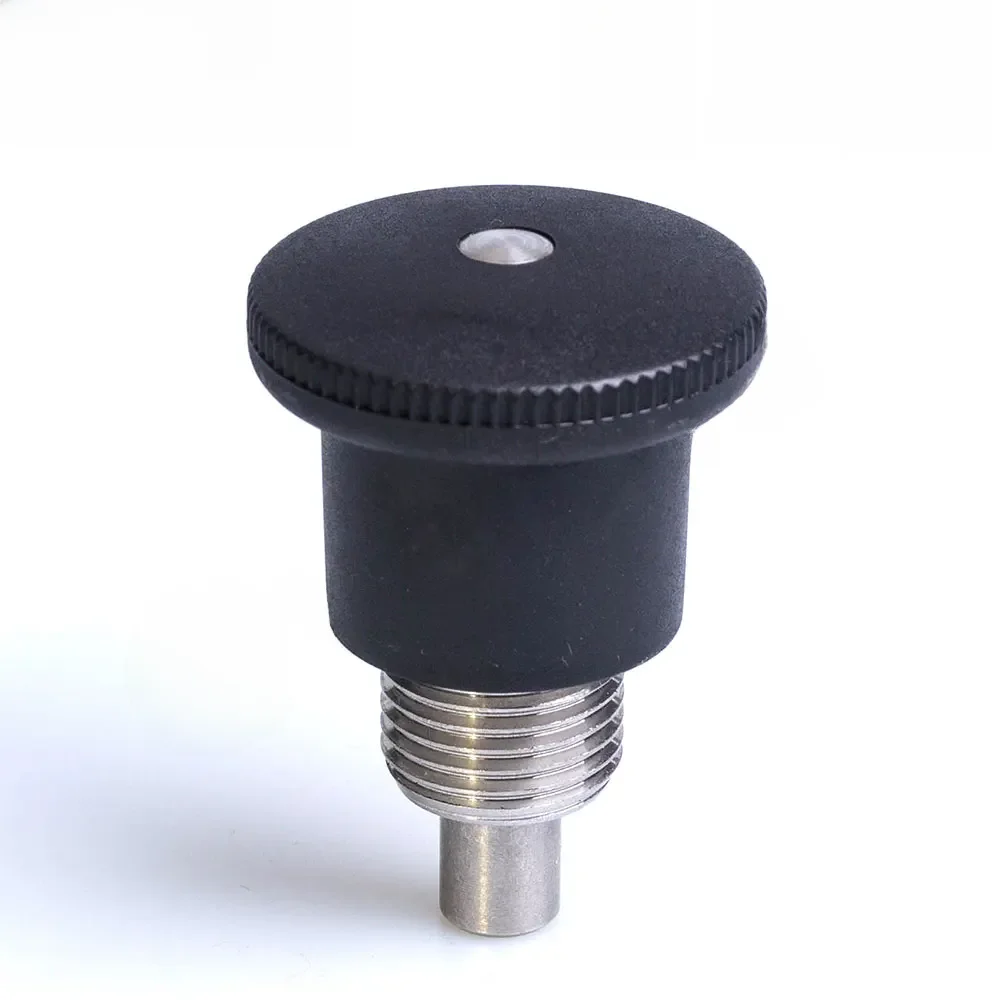 VCN218 cheville en acier inoxydable bouton noir piston d'index Non verrouillable filetage fin/grossier Mini piston d'indexation