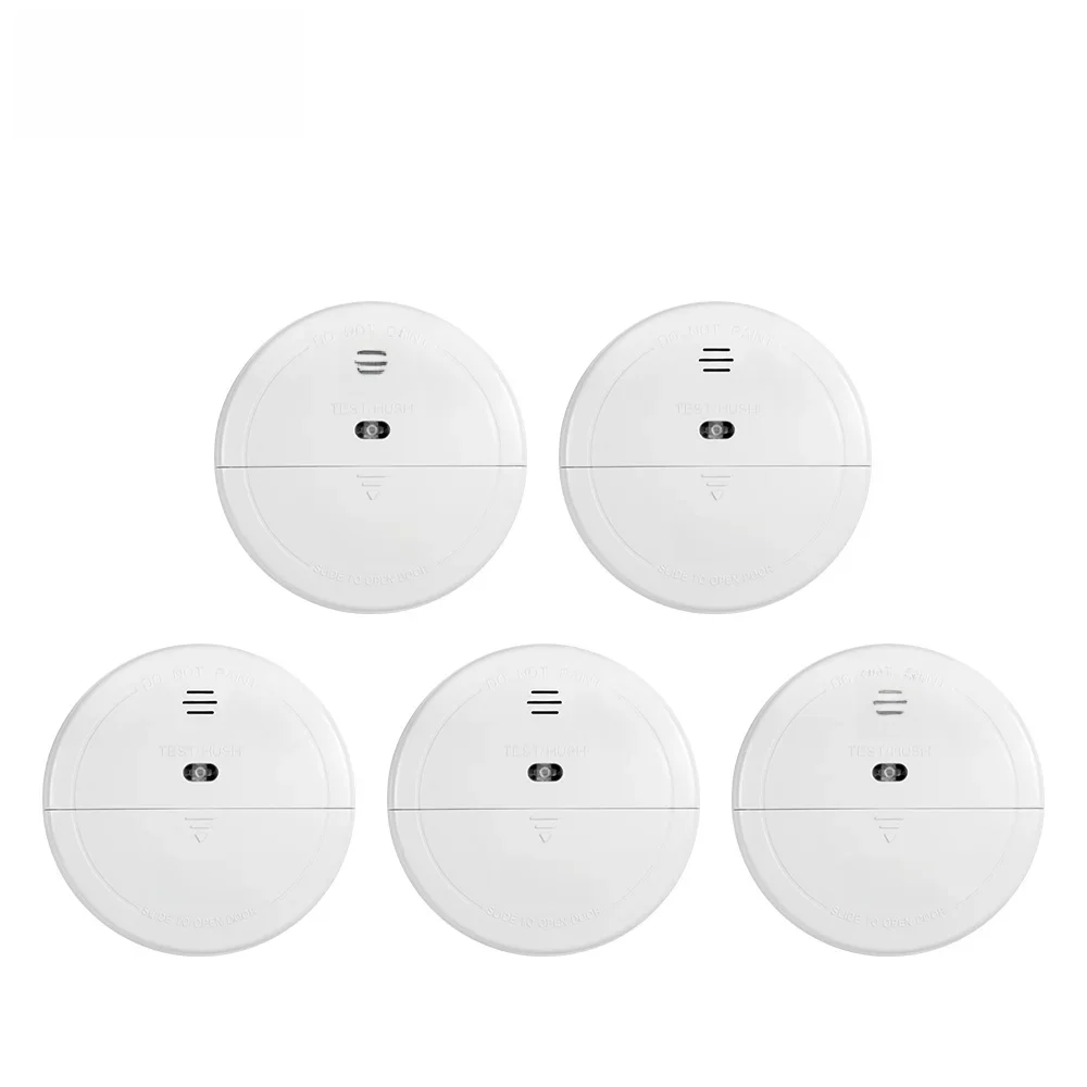 KERUI 5/10 sztuk 433MHZ bezprzewodowy domowy czujnik dymu pożarowego bezpieczeństwo praca z systemem alarmowym GSM Wifi — zdjęcie 2