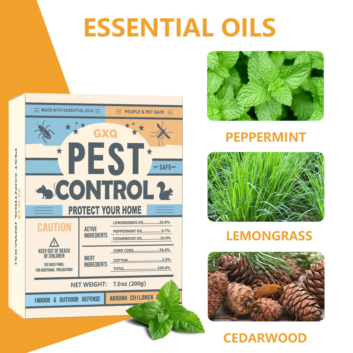 20 Pcs Natural Pest Repellent Balls Effective Against Mice Ants Cockroaches Spiders Moths for Home Kitchen Garden Indoor Outdoor