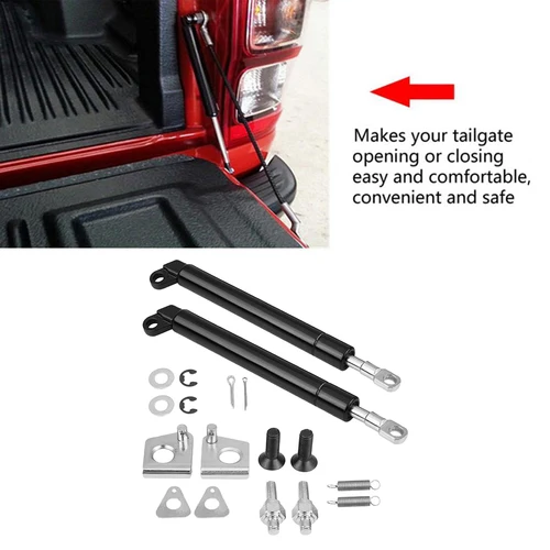 Imagen 2 del producto Amortiguador de aceite para puerta trasera, soporte de asistencia para puerta trasera, varilla de soporte de choque, desaceleración, fácil de hasta para Ranger T6 T7 Xit XL 12-18 trasero BT50