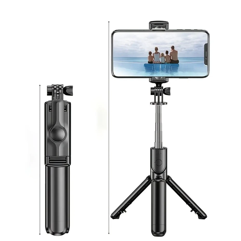 S30 Wireless Bluetooth Selfie Stick with Tripod Foldable Selfie Rod with Remote Control for Phone Action Camera Iphone 