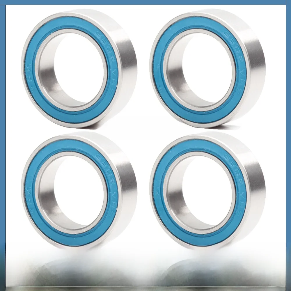 AliExpress FUSHI 4Pcs 3802-2RS MAX Bearing 15*24*7 mm Double Row Full Balls Bicycle Suspension Pivot Repair Parts 3802 2RS Ball Bearings