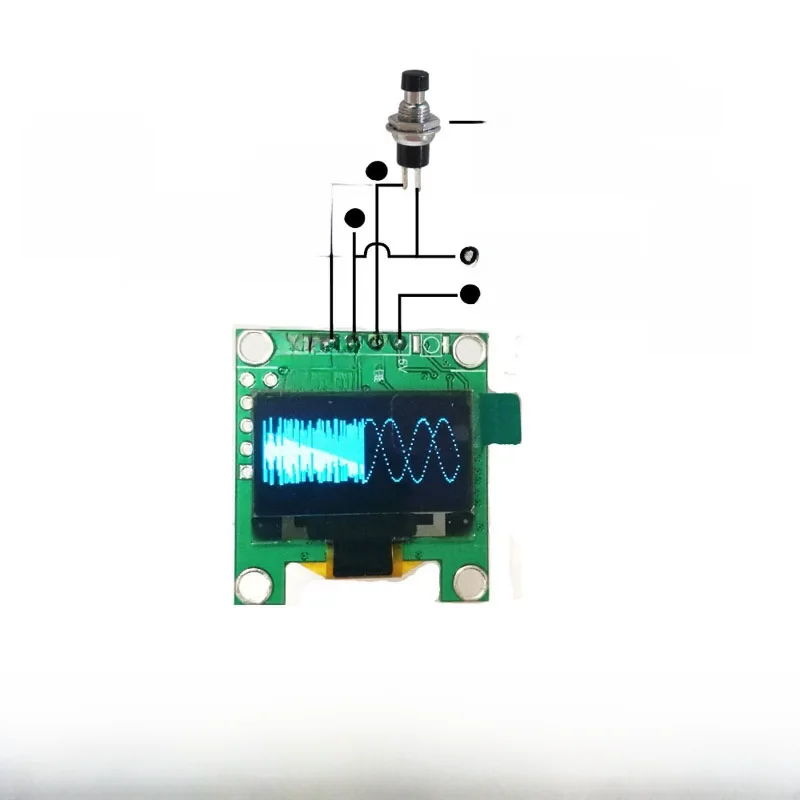 Mini 0.96 "OLED analizator widoku widma muzycznego mp3 wzmacniacz mocy wskaźnik poziomu dźwięku analizator rytmu muzyki miernik VU — zdjęcie 2