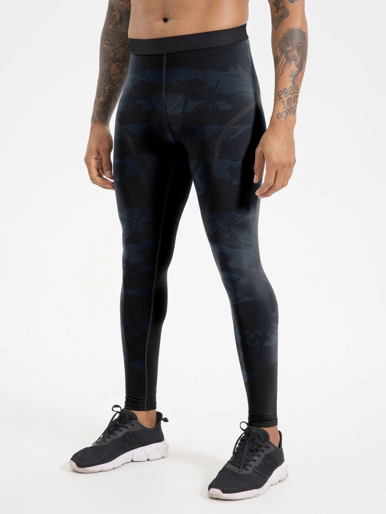 

Men's Breathable Quick drying Fitness leggings - slim, high stretch, suitable for outdoor exercise, comfortable pants, tight