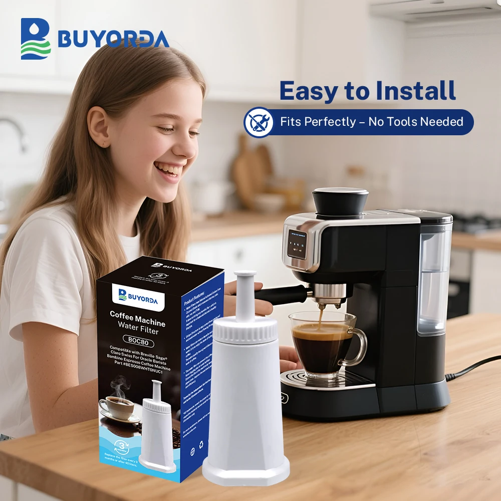Filtro De Agua De Repuesto Buyorda Compatible Con for Breville, for Sage Claro Swiss, Apto Para Máquinas De Café Oracle, Barista & Bambino Espresso