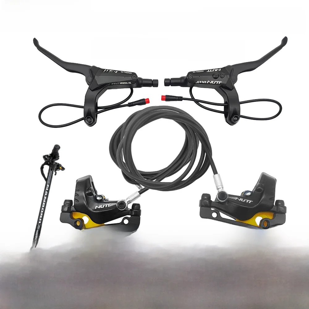 AliExpress Nutt NUTT Electric Scooter Brake 4 Pistons Y-5 Hydraulic Disc Oil Brake 140 160 Rotor For A5 HX-D Kukirin