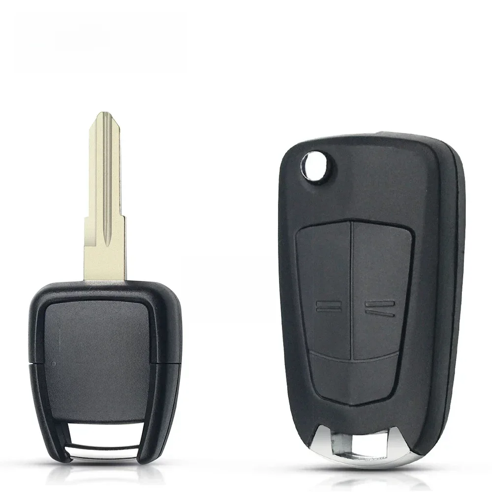KEYYOU pour Vauxhall Opel Astra Zafira Vectra Omega 2 boutons remplacement HU46 lame étui à clés voiture rabat clé à distance coque modifiée
