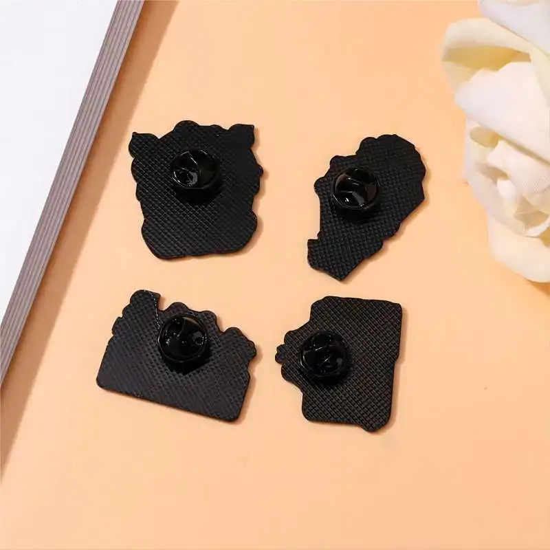 Cute Cartoon Frog Music Series Enamel Brooch Creative Energetic Pink Lapel Pin Badge Backpack Clothing Hat Accessories