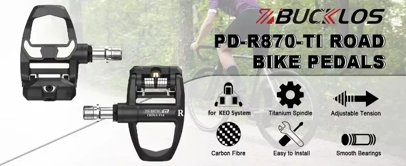 BUCKLOS für KEO System Fahrrad-Schuhe für LOOK KEO Rennradpedale – Selbstverriegelnde Fahrradschuh-Spikes 0/4.5/9 Pedalclips – Detail 1
