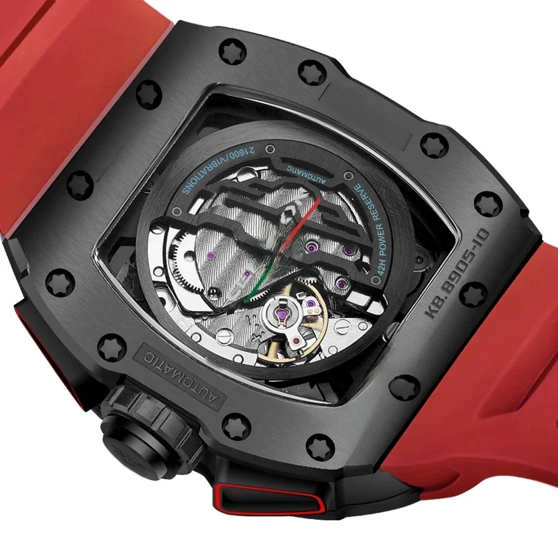 2026 Luxe automatische horloges Heren mechanisch horloge Armbandaccessoires Richard Style Waterdicht roestvrijstalen klok Relogio - afbeelding 2