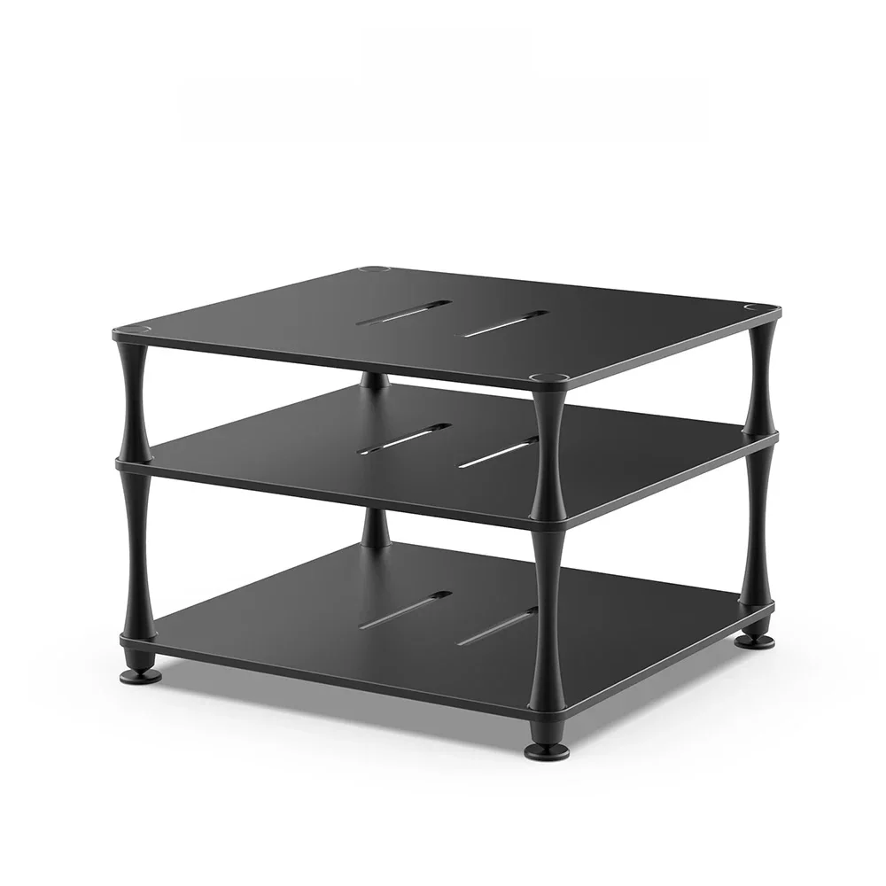 DD ddHiFi HS400 HiFi Display Stand for Desktop DAC Amp, ciepły szary, chłodny szary, różowy szary, anodowane srebro i piaskowa czerń — zdjęcie produktu 7