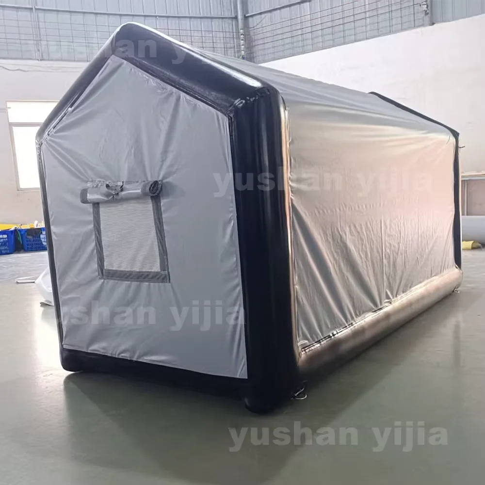 8 'في الهواء الطلق نفخ الدراجة ShowCase المحمولة تخزين المأوى سقيفة غطاء المرآب خيمة للدراجات النارية دراجة Carport Waterp #4