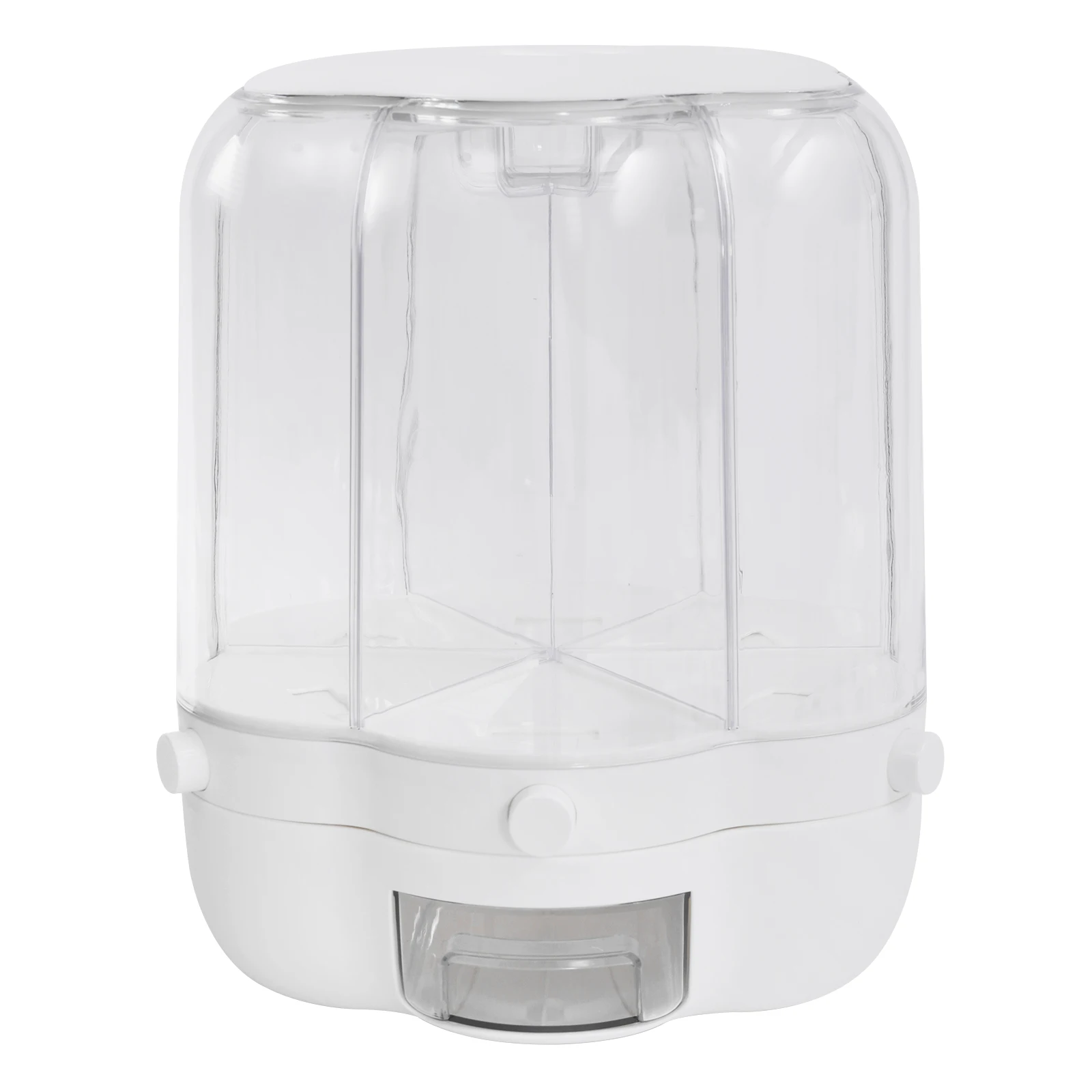 

12KG Reis Getreide Spender Speicher Box Küche Lebensmittel Getreide 6-Grid 360°