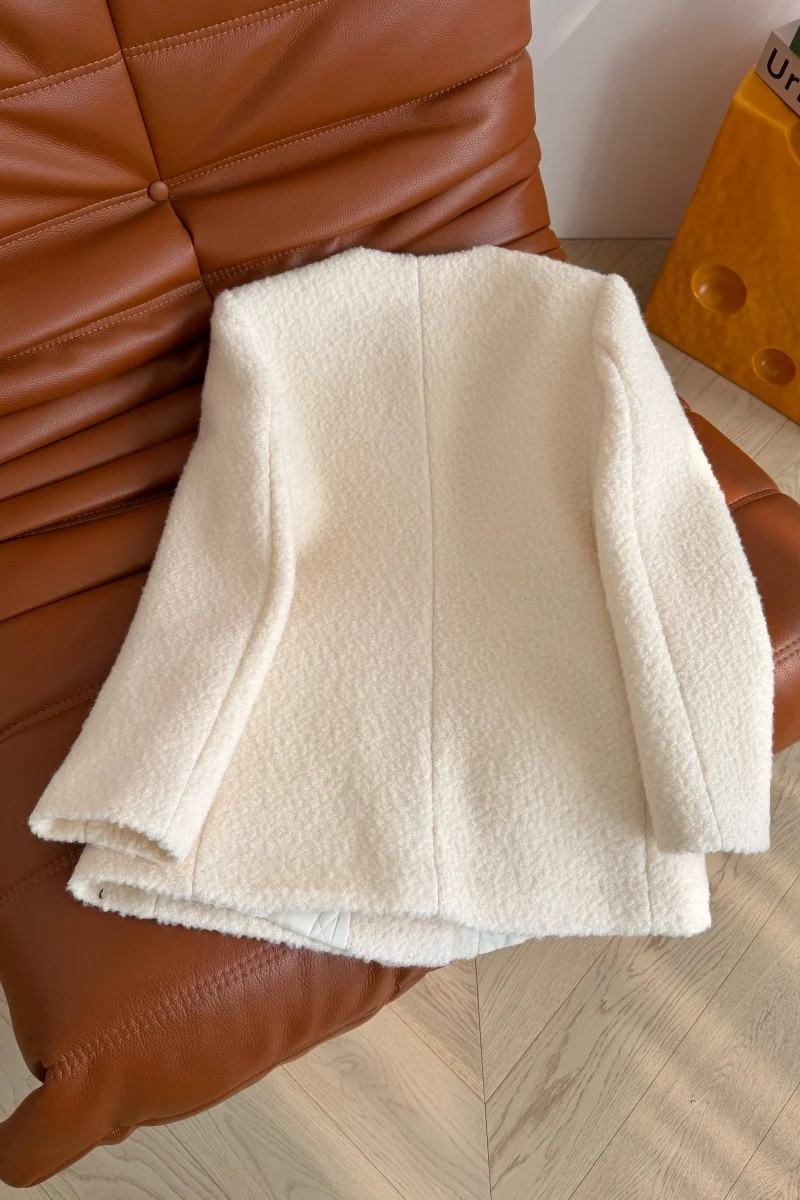 

High quality autumn and winter women's water diamond brooch decoration clip cotton jacket coat LH256