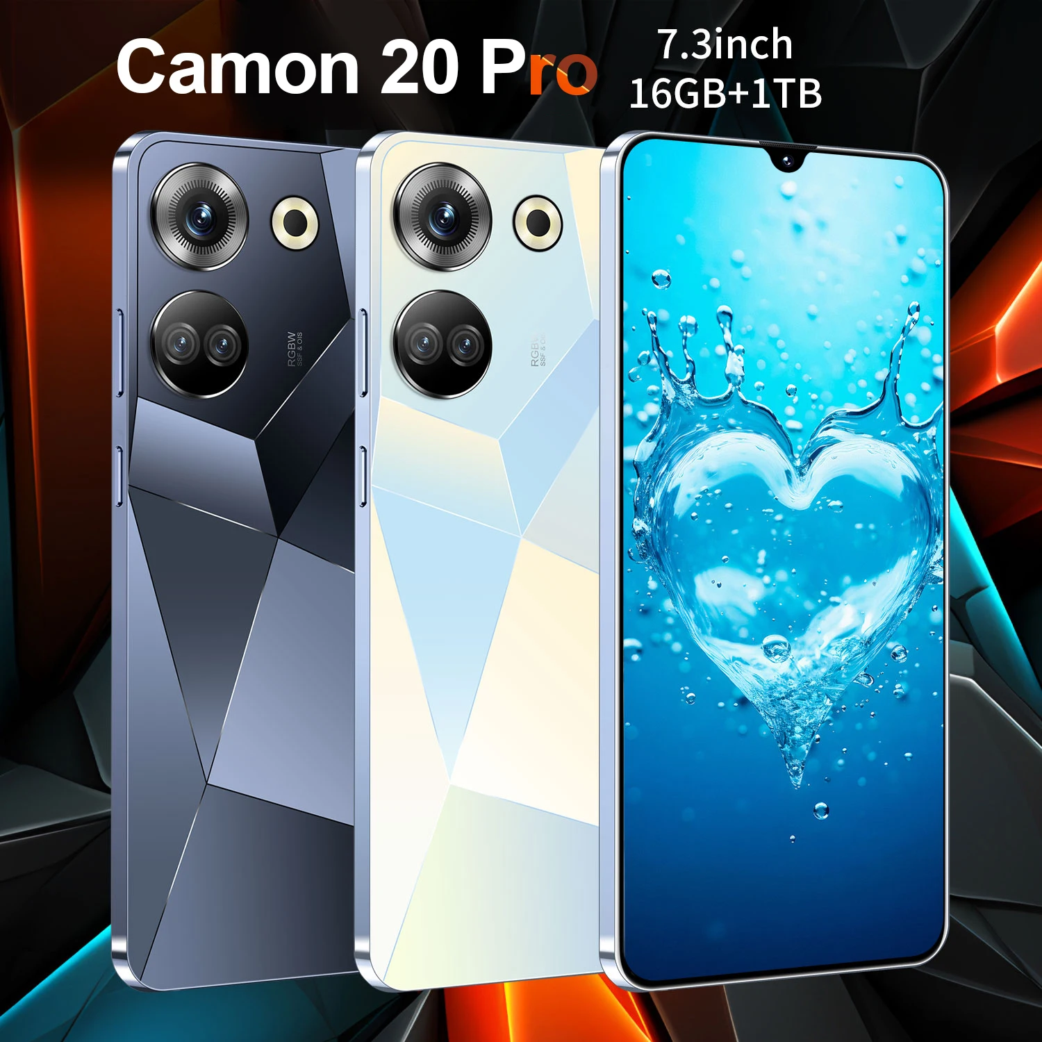 

New Camon 20 Pro Smartphone 7.3inch Full Screen 4G/5G Cell Phone 16TB+1TB 8000mAh Mobile Phones 108MP Global Version Celulares