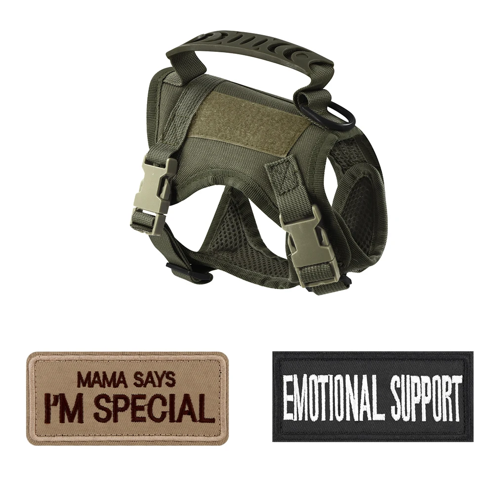 Taktisches Katzengeschirr, ausbruchsicher, verstellbare Weste im Militärstil, bequem für Katzen, Welpen, Outdoor-Spaziergänge, Training – Detail 3