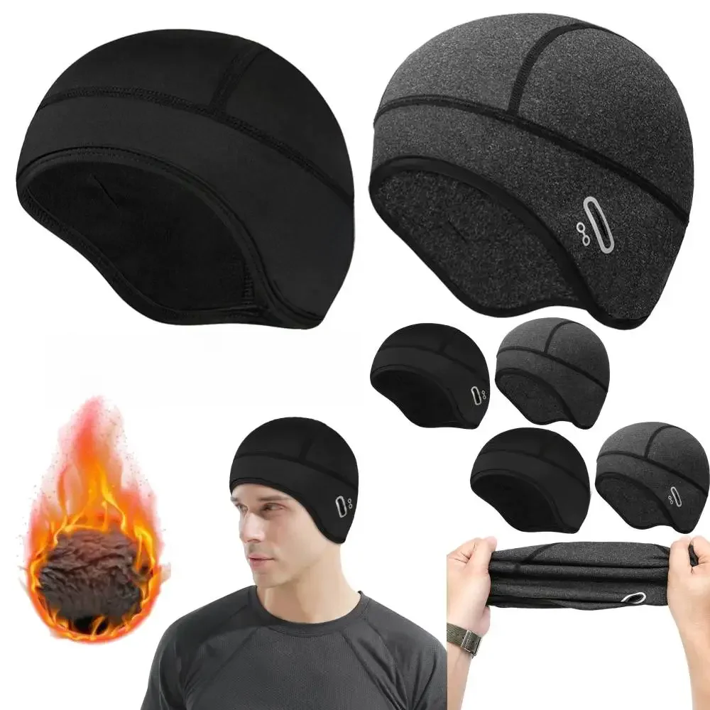 AliExpress Winter Thermal Cycling Cap Outdoor Under MTB Helmet Liner Fleece Hat Sports Men Bicycle Skiing