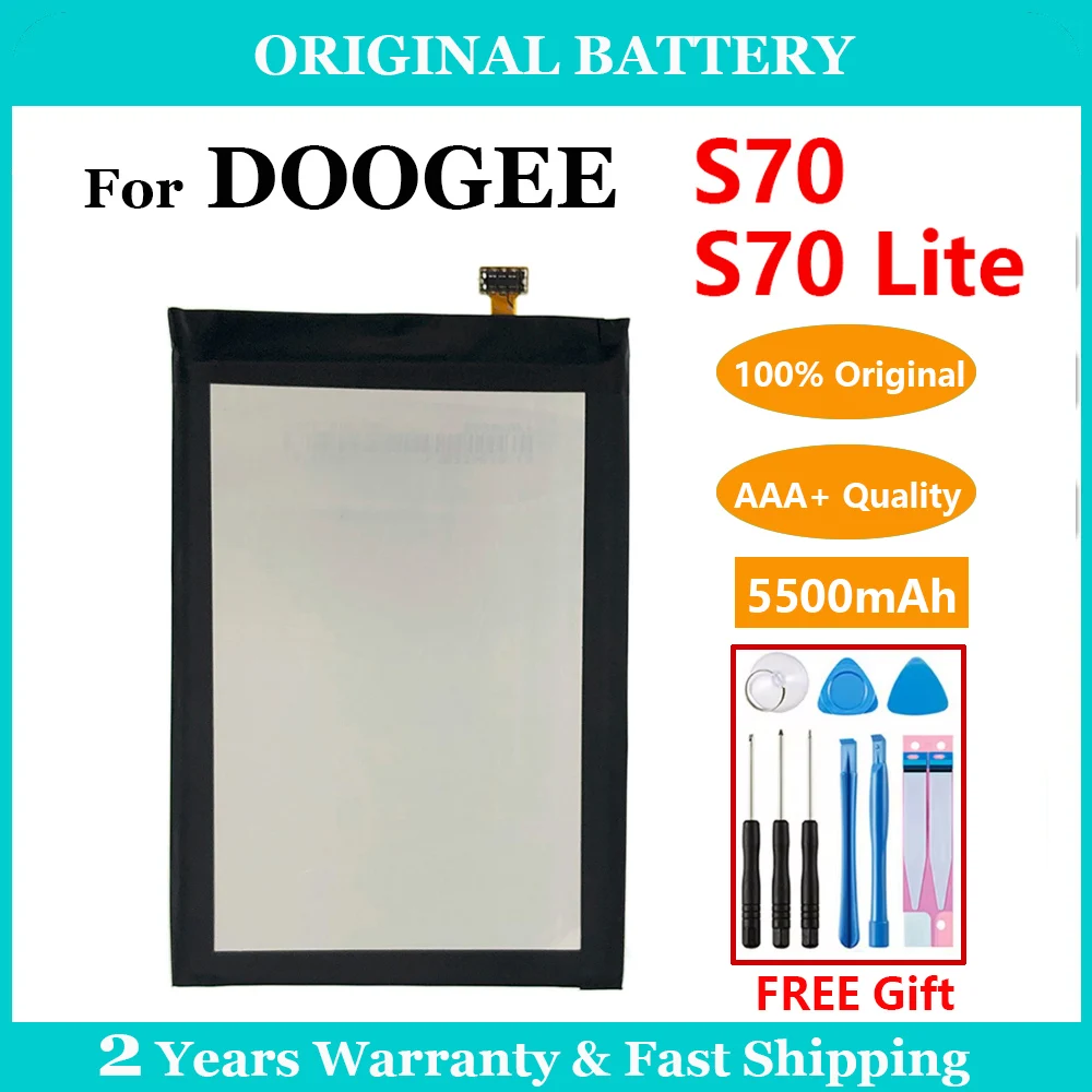 100% Genuine Original 5500mAh BAT17S505180 DOOGEE S70 / S70 Lite Battery For DOOGEE S70 / S70 Lite S70lite Phone Batteria