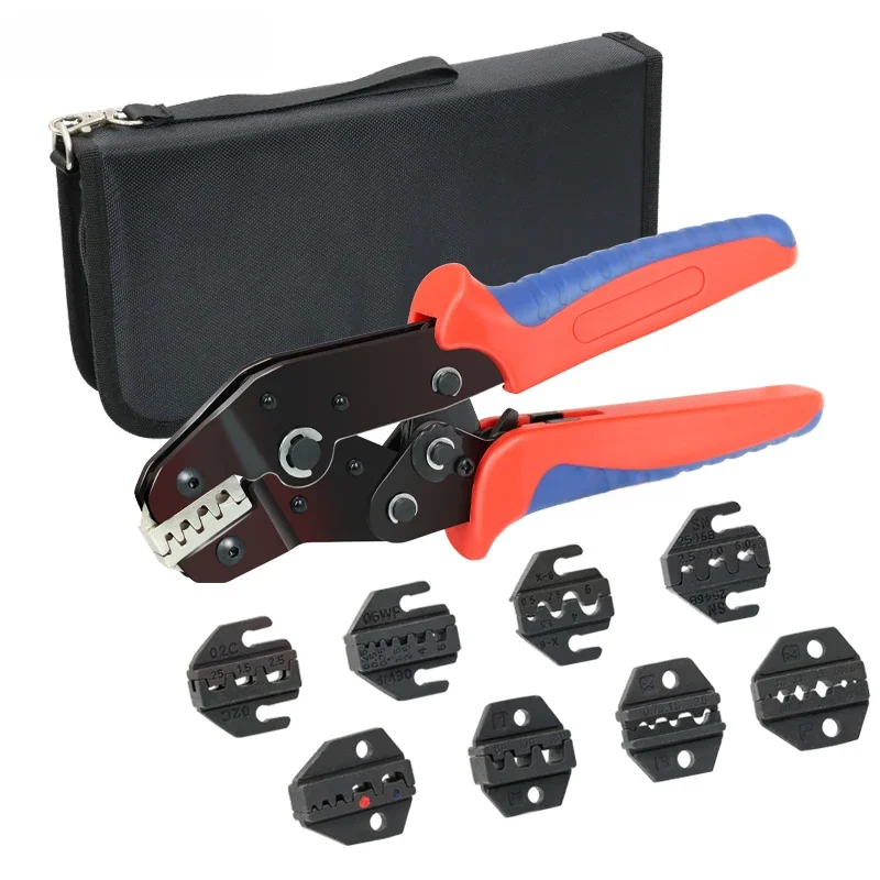 10-in-1 Crimpzange SN-48BS 8-Backen-Set für 2.8 4.8 6.3 VH2.54 3.96 2510/Rohr/Isolierte Anschlüsse Elektrische Klemmwerkzeuge