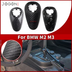 JOGON Matte&Glossy&Forged Replacement For BMW M2 M3 M4 M5 M6 F87 F80 F82 F83 F10 F12 F13 F06 Carbon Fiber Gear Shift Knob Cover