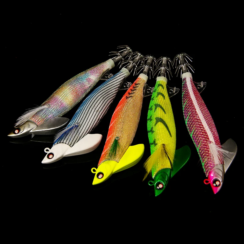 LETOYO Tip Run lead squid lure Eging squid jig Artificial bait for Octopus Cuttlefish Sea fishing lures sinking EGI