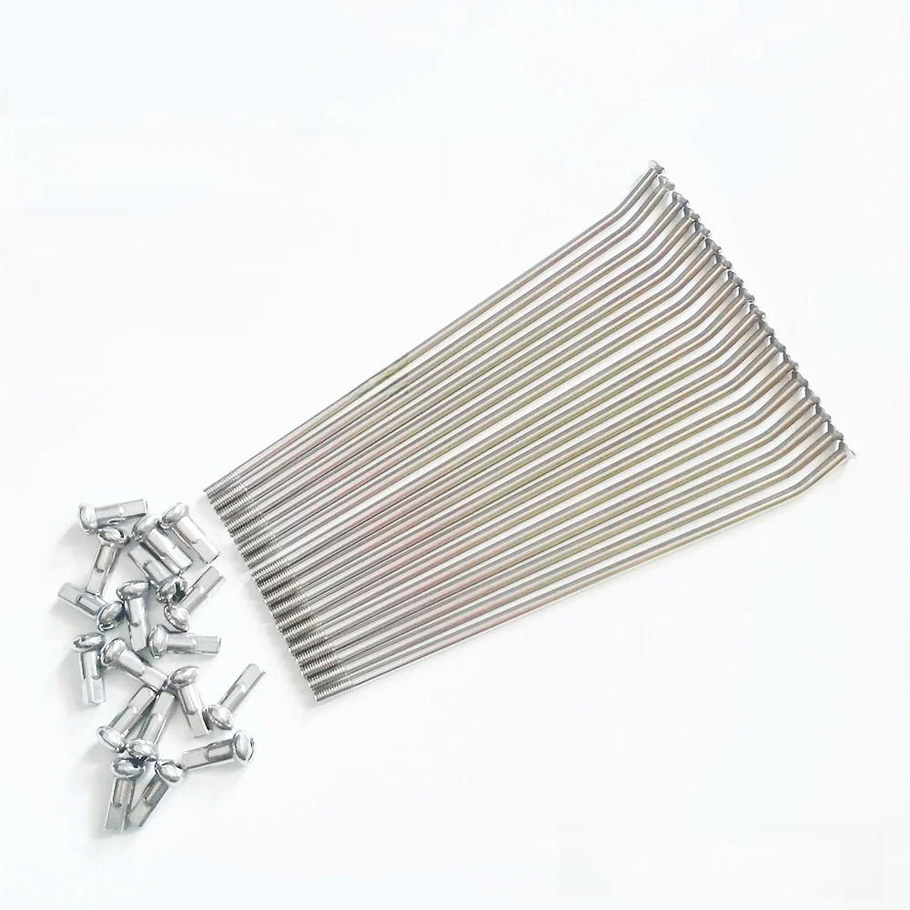 AliExpress NONE 18pcs/lot Motorcycle spoke diameter 4.0mm 170/175/180/190/195/200/205/210/225/238mm bicycle spoke off-road motorcycle spoke