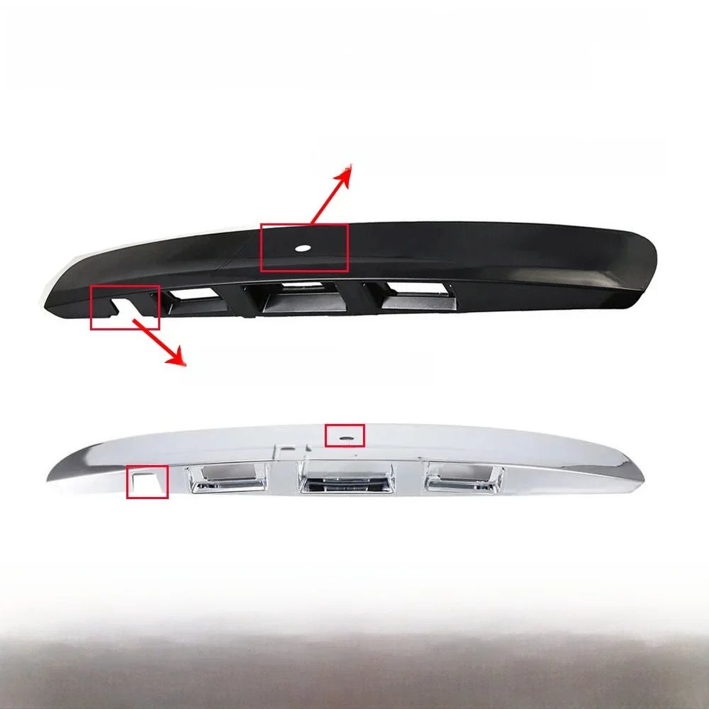 Nouveau pour Nissan Qashqai J10 JJ10 2007-2014 poignée de coffre de hayon arrière chromée/noir avec trous de clé de caméras 90812JD00H 90812JD20H