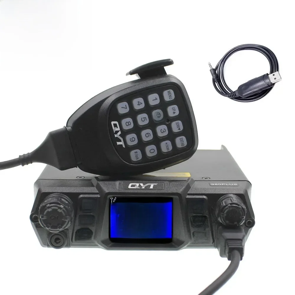 QYT KT-980Plus Dużej Mocy 50W Dwuzakresowe 136-174&400-470MHz 200CH Dwuzakresowe Quad Standby Samochodowe Mobilne Radio Dwukierunkowe 980plus — zdjęcie 2