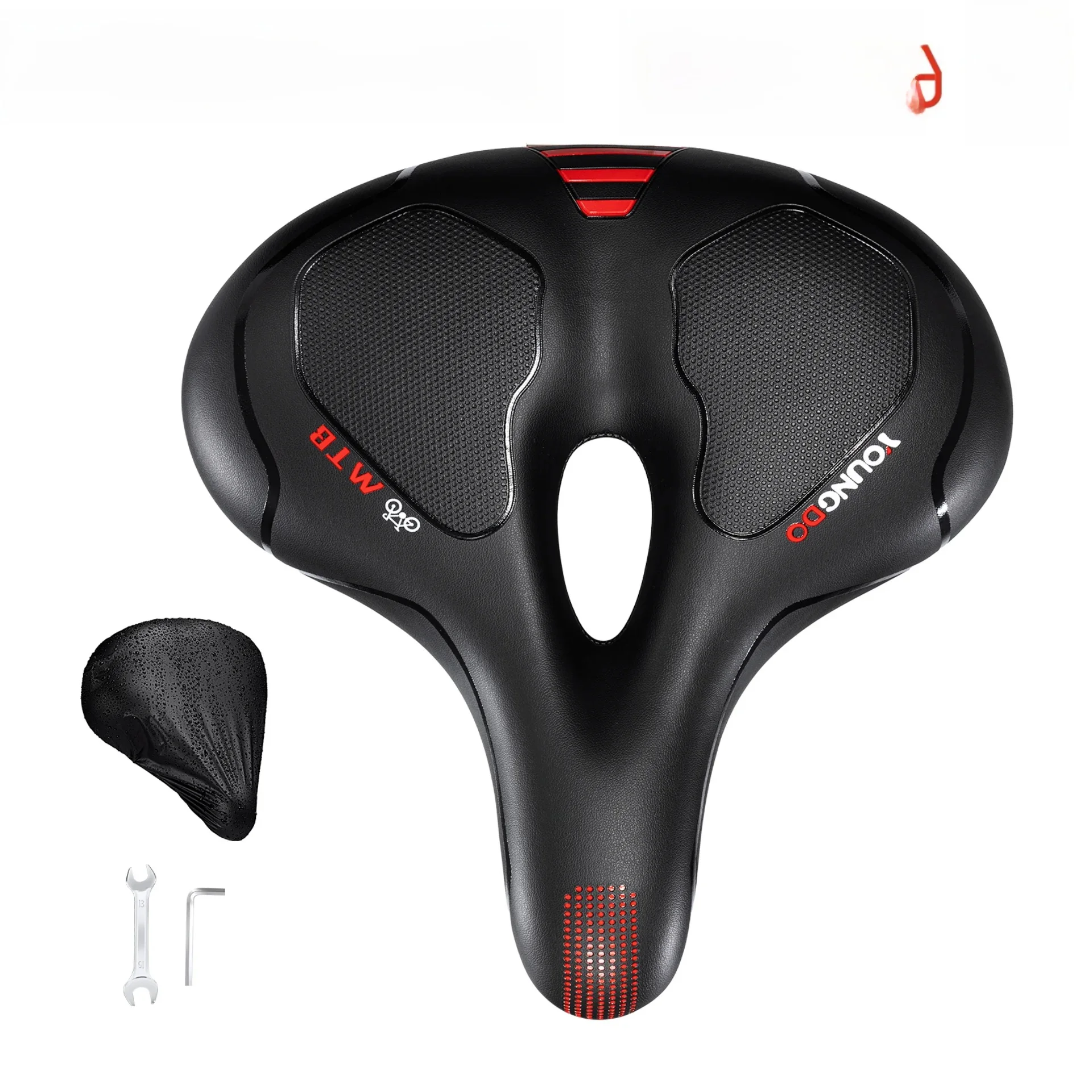 AliExpress youngdo YOUNGDO Bike Seat Saddle Comfortable Gel Wide Oversize Shock Absorbing Bicycle Cushion for MTB Mountain Road Bikes Accessories