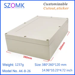 1Pcs Hot selling plastic enclosure box for electronics circuit board SZOMK IP65 waterproof housing device box
