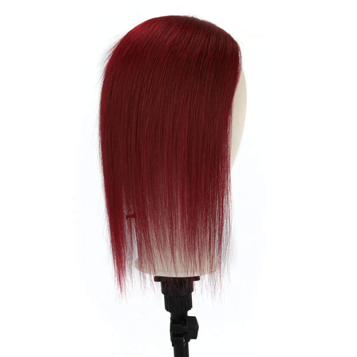 TUW22 الكرز الأحمر الشعر بولي Topper خصلات شعر نسائية لتخفيف الشعر قطعة شعر بشري لتساقط الشعر الناس الشعر البشري القبعات العالية #5