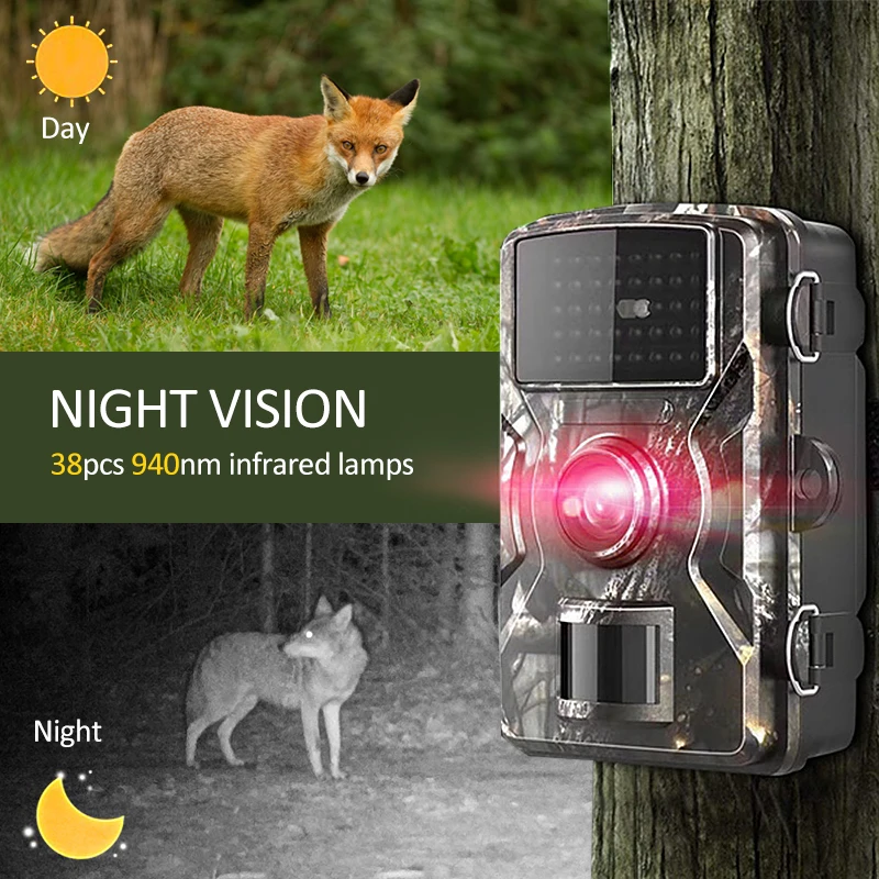 16MP 1080P Wildlife Hunting Trail Game Camera Motion Activated Security Camera IP66 32GB TF Card Hunting Scouting Camera