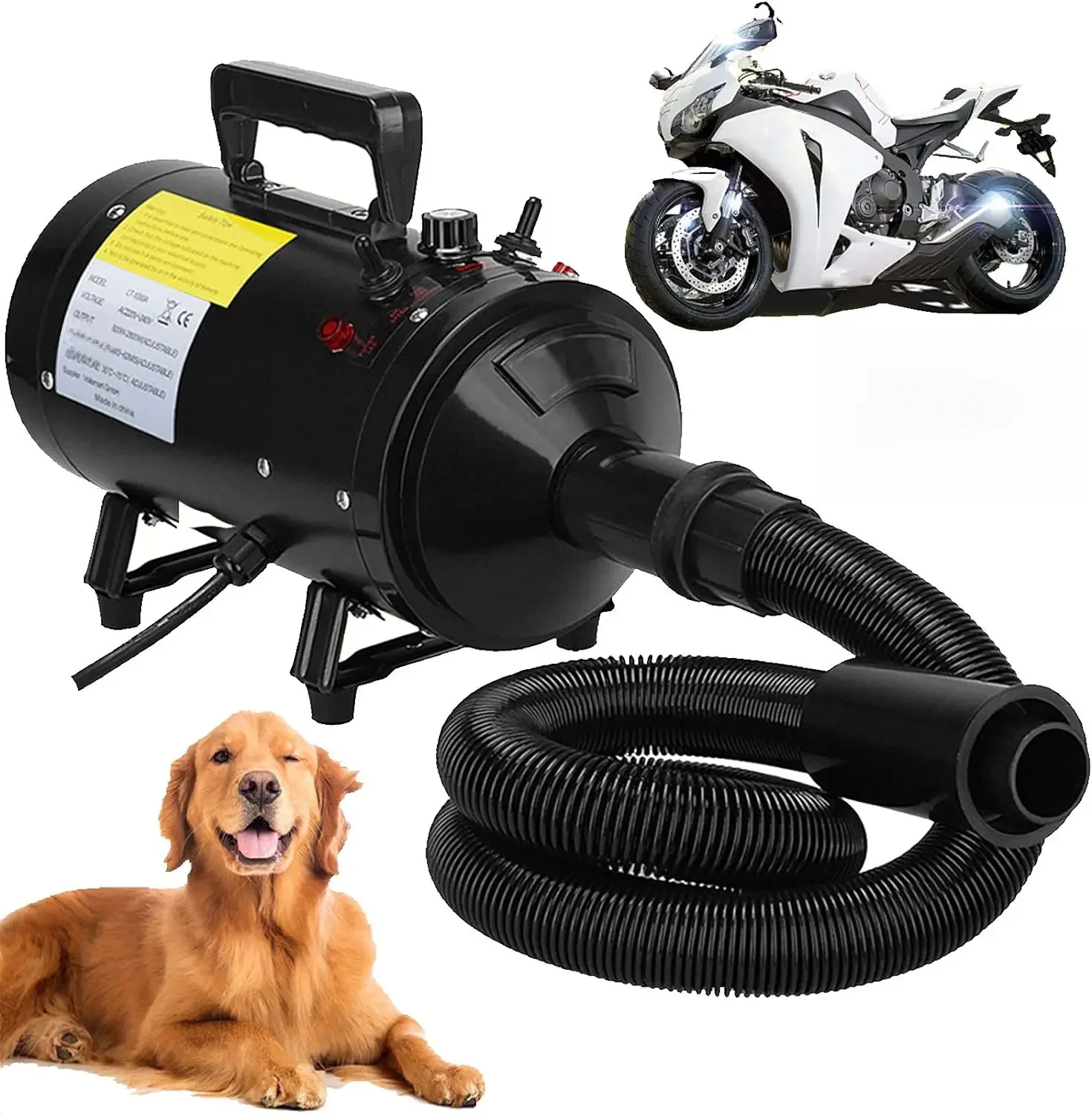 AliExpress VickyHome Motorcycle Car Bike Vechicle Power Dryer, Portable Blower & Blaster Pet Dog Grooming