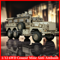 HG P602 1/12 2.4G 6WD Cougar Mine Anti-Ambush 16CH High Speed Electric RC Crawler Remote Control Car rc cars for  adults