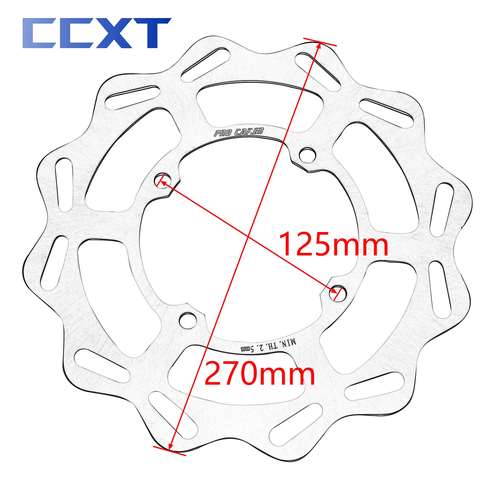 240mm 270mm Front Rear Brake Disc Rotor For Kawasaki KX125 KX250 KX250F KX450F KLX450R KX 125 250 250F 450F 2006-2021 KLX 450R